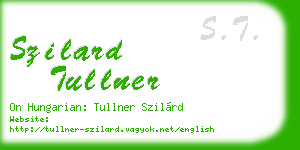 szilard tullner business card